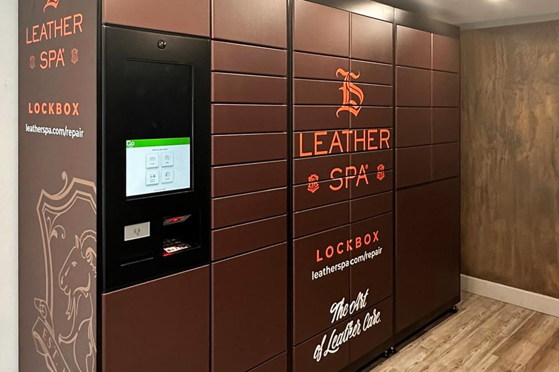 Photo of Leather Spa Lockbox in partnership with Golocker