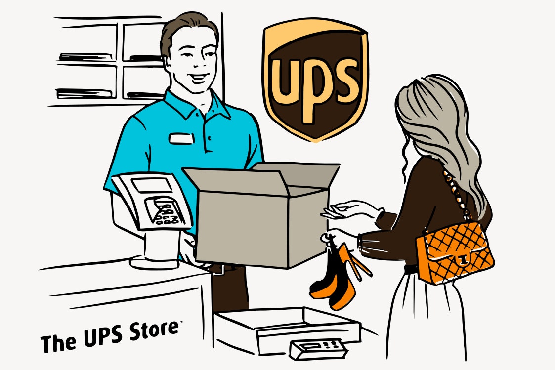 UPS Store Dropoff illustration