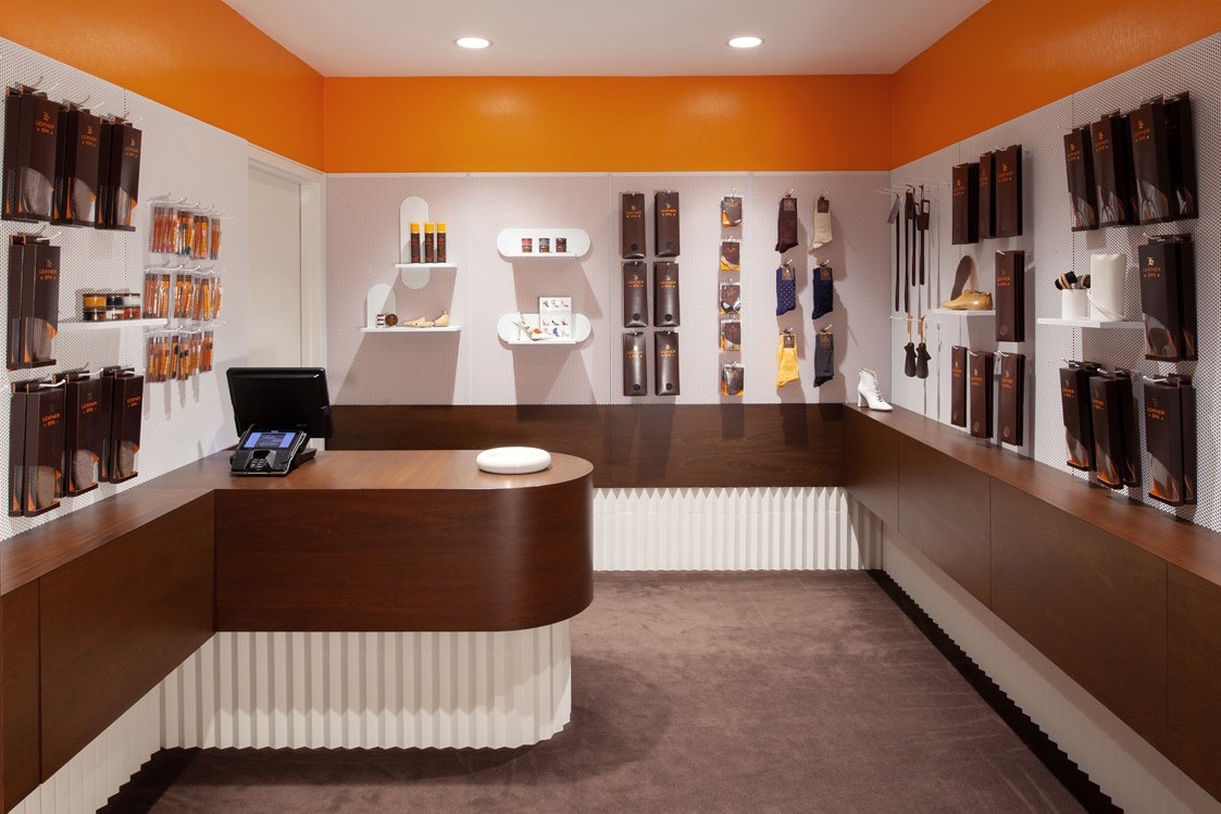 Leather Spa and saks store front